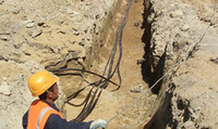 Прокладка кабеля в земле